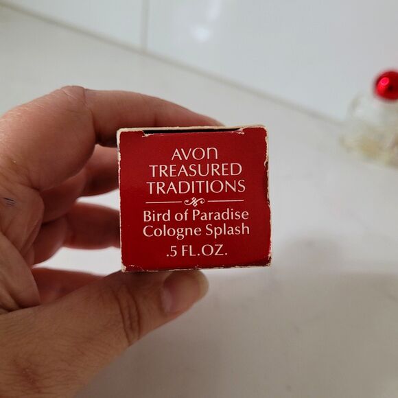 Vintage AVON Bird of Paradise Cologne Splash EMPTY Fragrance Bottle w Box 1989 - Picture 9 of 9